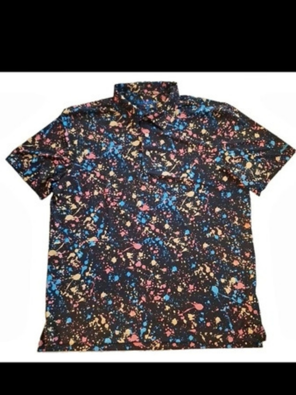 Chubbies The Paint Drips Performance Polo Shirt L